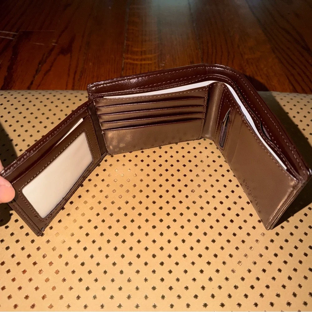 🆕 NEW Men's Genuine Leather Brown Wallet
